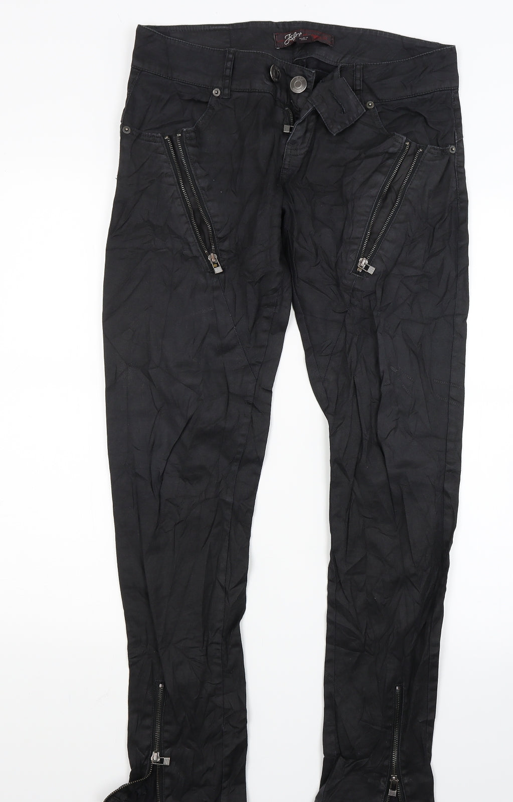 JSFN Womens Black  Denim Skinny Jeans Size 27 in L32 in