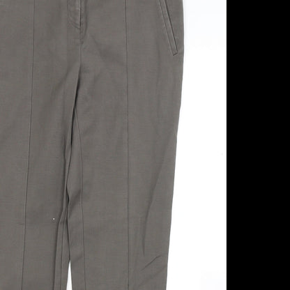 Womens UK Size 12 Oasis Regular Fit  Brown Trousers