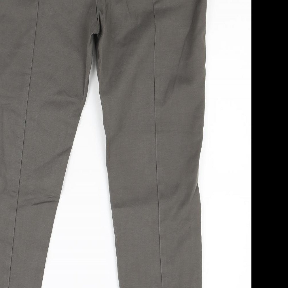 Womens UK Size 12 Oasis Regular Fit  Brown Trousers