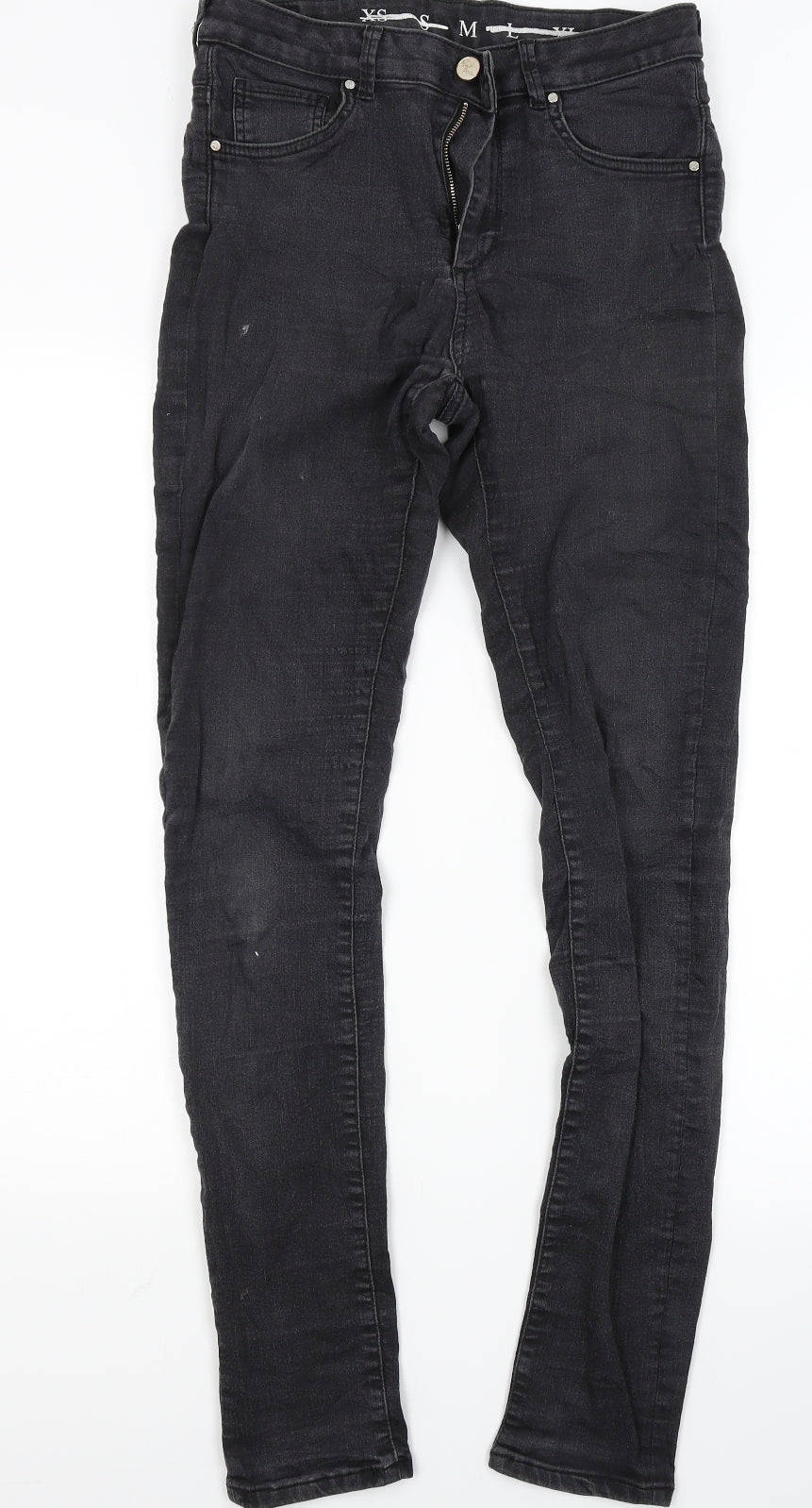 Never denim Womens Black  Denim Skinny Jeans Size M L28 in