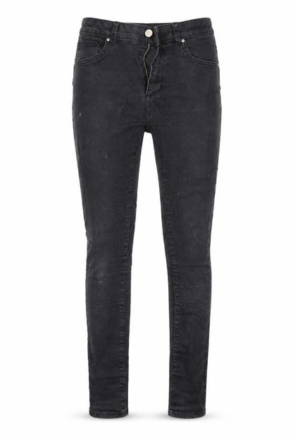 Womens UK Size M Never denim Regular Fit Skinny Black Jeans