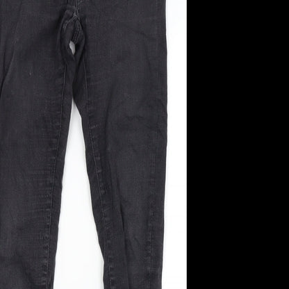 Never denim Womens Black  Denim Skinny Jeans Size M L28 in