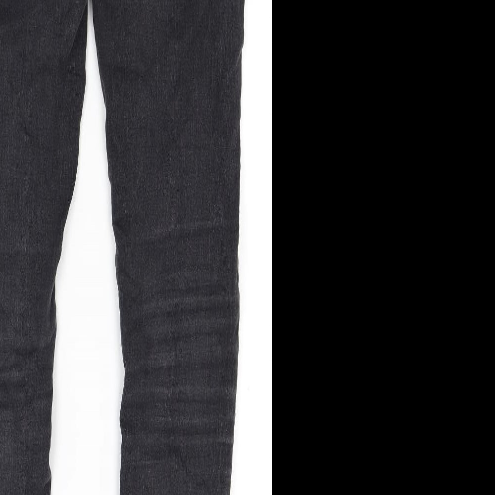 Never denim Womens Black  Denim Skinny Jeans Size M L28 in