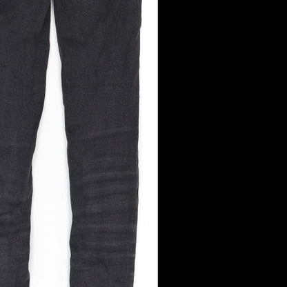 Never denim Womens Black  Denim Skinny Jeans Size M L28 in