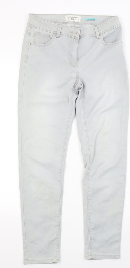 Matalan Womens Grey  Denim Skinny Jeans Size 10 L25 in