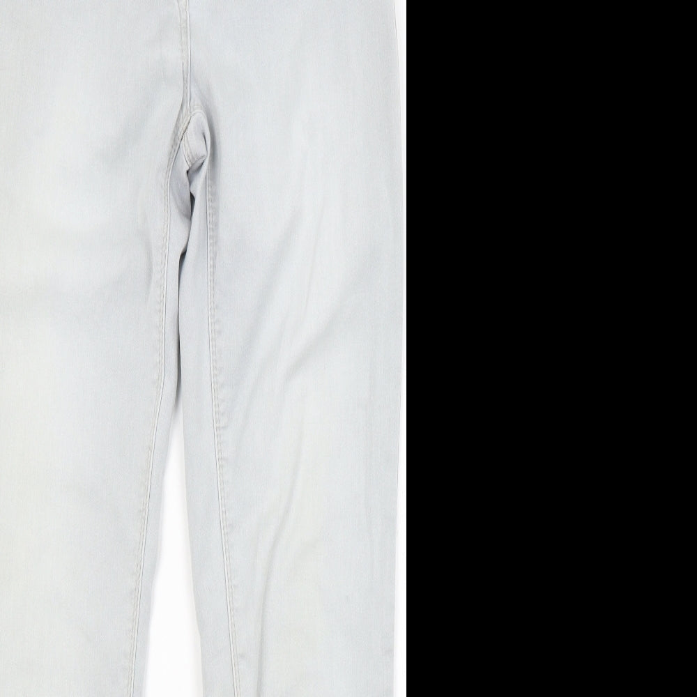 Matalan Womens Grey  Denim Skinny Jeans Size 10 L25 in