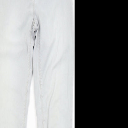 Matalan Womens Grey  Denim Skinny Jeans Size 10 L25 in