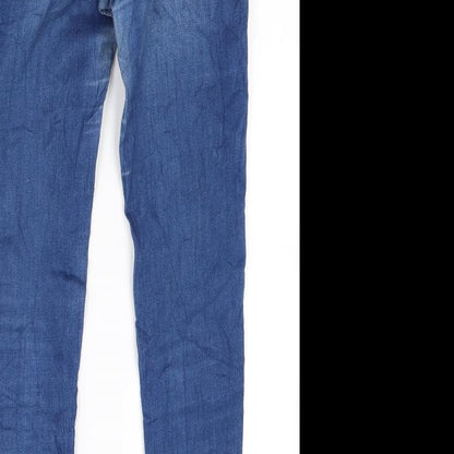 Womens UK Size M Gina Tricot Regular Fit Skinny Blue Jeans