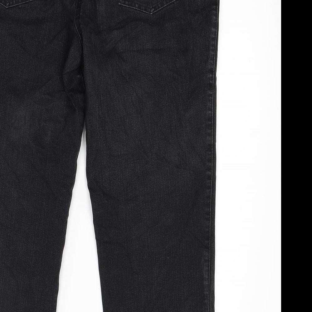 Bexley Womens Black  Denim Capri Jeans Size 34 in L23 in