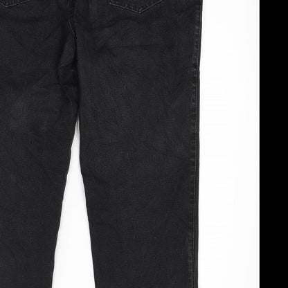 Bexley Womens Black  Denim Capri Jeans Size 34 in L23 in