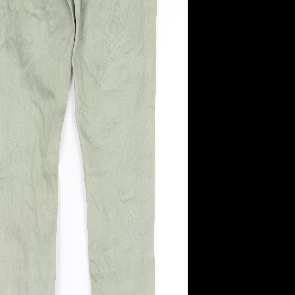 Womens UK Size 8 Preworn Regular Fit Skinny Green Jeans