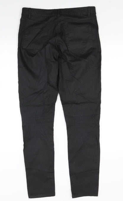 Womens UK Size 8 Blue motion Regular Fit Skinny Black Jeans