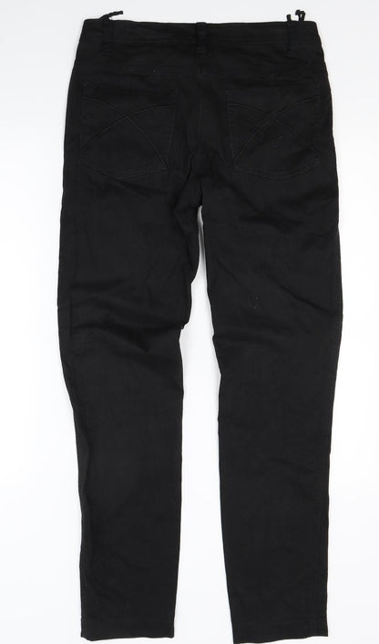 Womens UK Size 10 Preworn Regular Fit Skinny Black Jeans