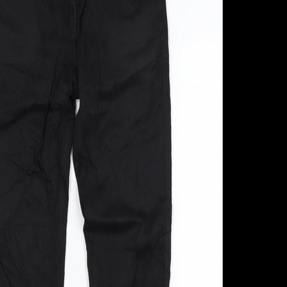 Womens UK Size 10 Preworn Regular Fit Skinny Black Jeans