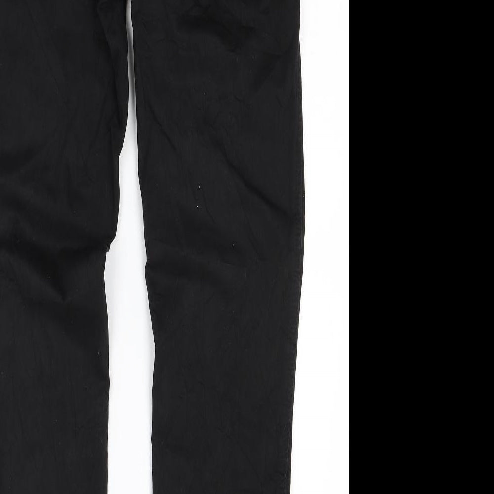 Womens UK Size 10 Preworn Regular Fit Skinny Black Jeans