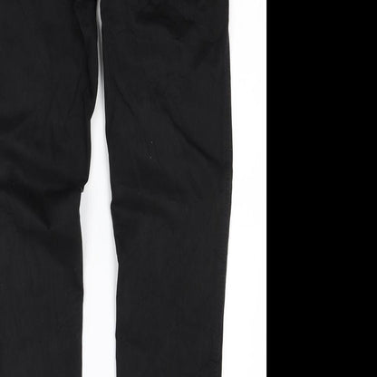 Womens UK Size 10 Preworn Regular Fit Skinny Black Jeans