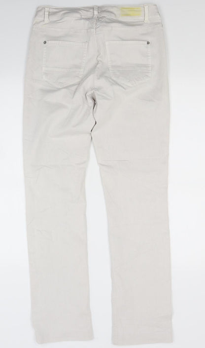 Womens UK Size 29 in Street One Regular Fit Skinny White Jeans