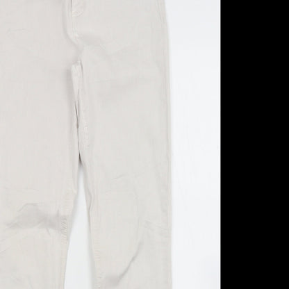 Womens UK Size 29 in Street One Regular Fit Skinny White Jeans