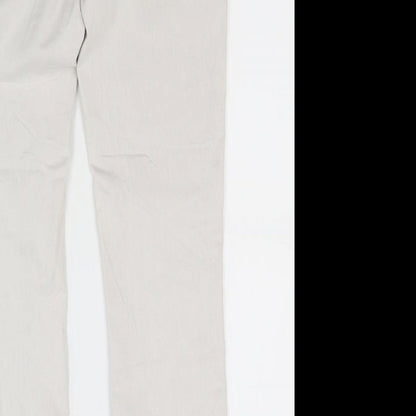 Womens UK Size 29 in Street One Regular Fit Skinny White Jeans