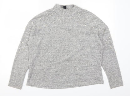 New Look Womens Grey   Pullover Jumper Size S