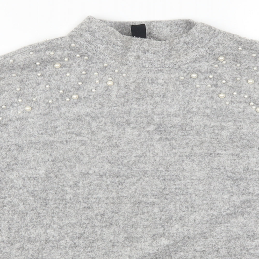 New Look Womens Grey   Pullover Jumper Size S