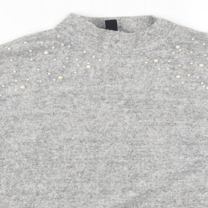 New Look Womens Grey   Pullover Jumper Size S