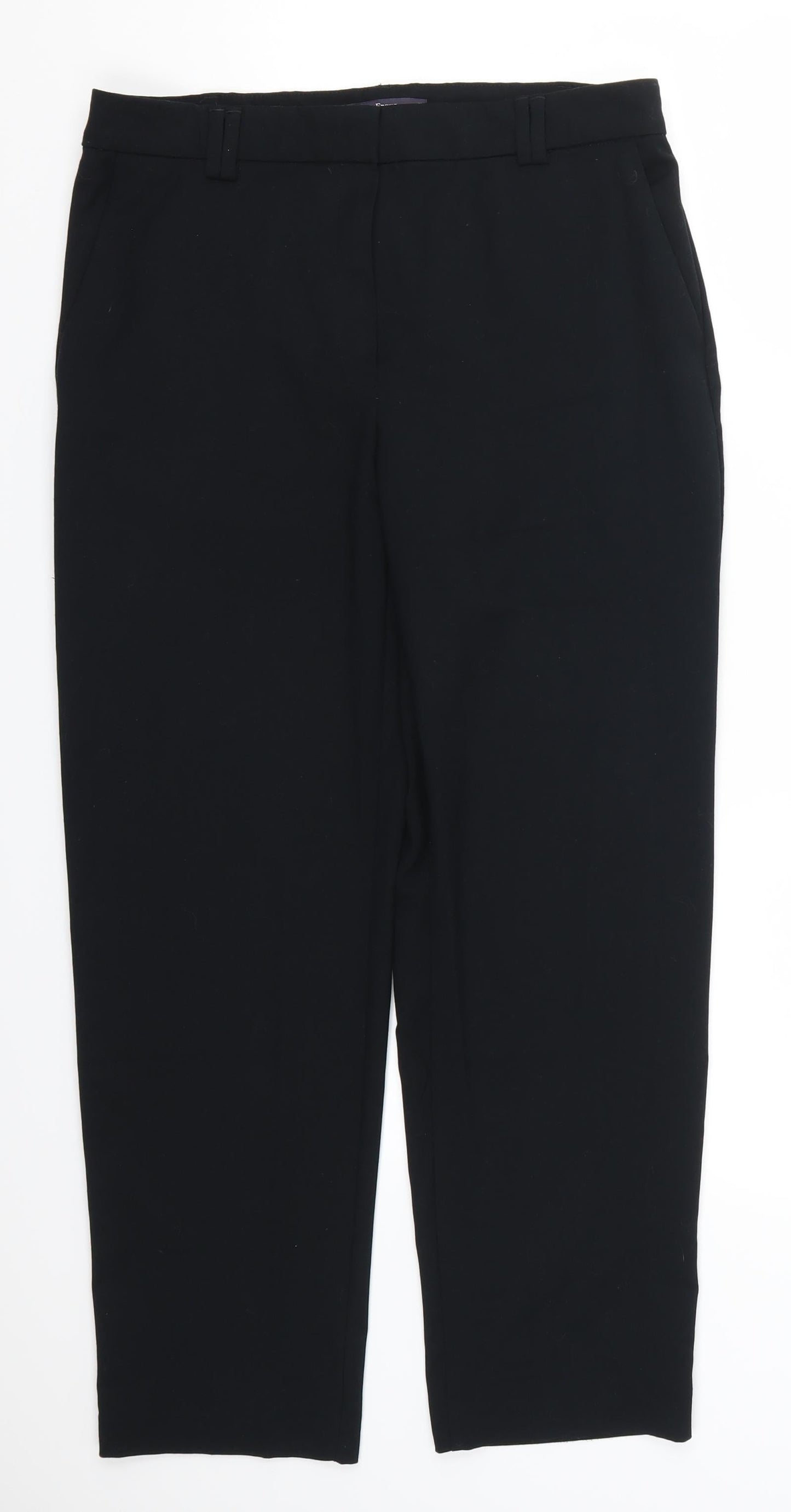 Womens UK Size 10 Marks and Spencer Regular Fit  Black Trousers