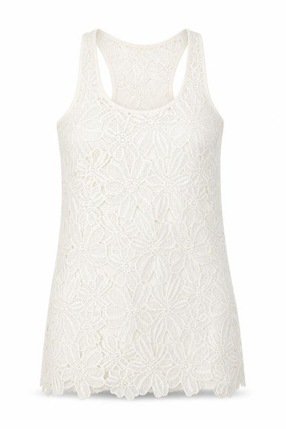 Womens UK Size M Atmosphere White Basic Tank