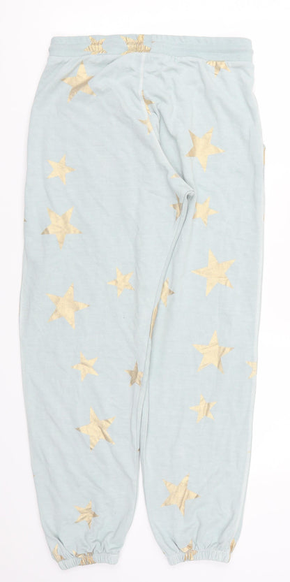 Postcard Womens Blue Geometric  Sweatpants Trousers Size 29 in L27 in - Stars Loungewear