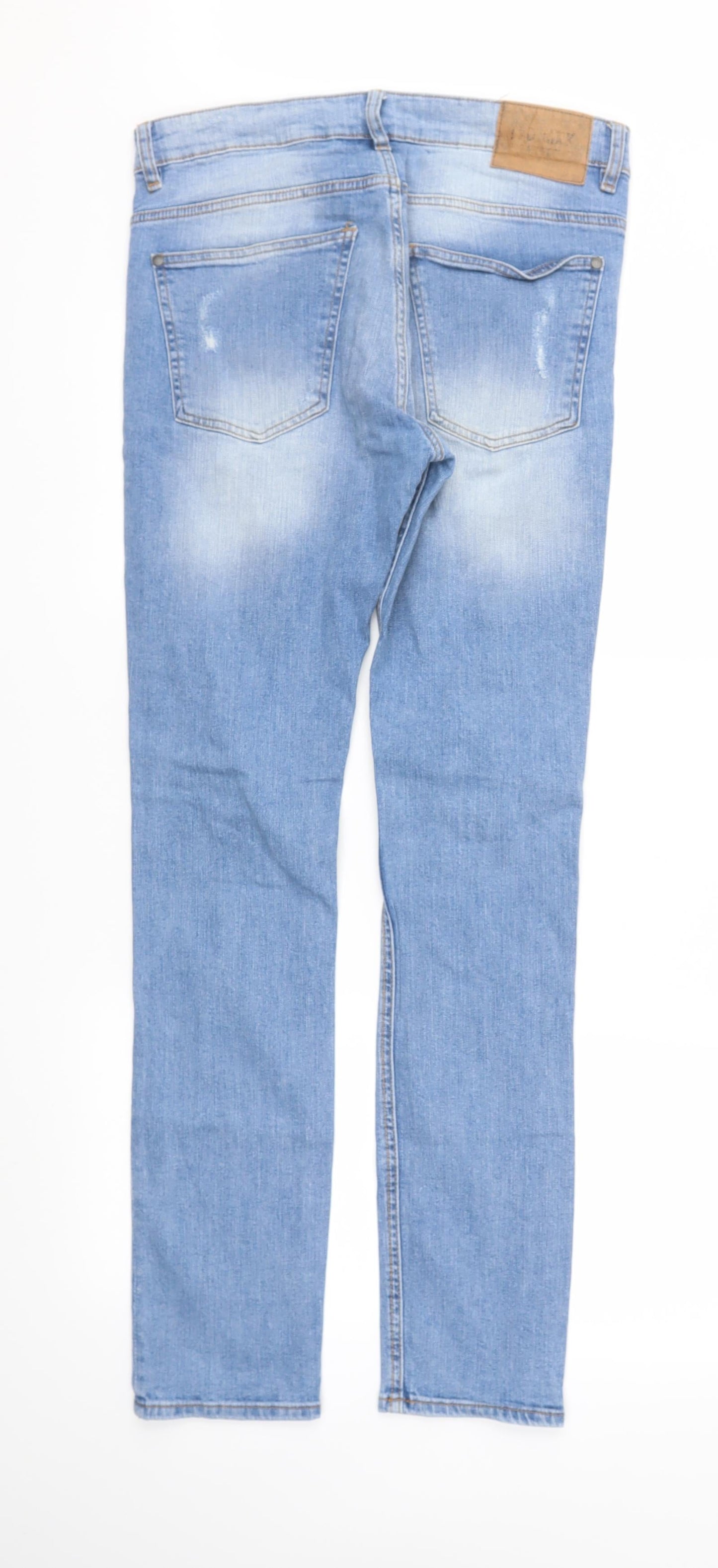 Womens UK Size 32 H&M Regular Fit Straight Blue Jeans