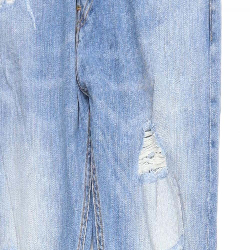 Womens UK Size 32 H&M Regular Fit Straight Blue Jeans