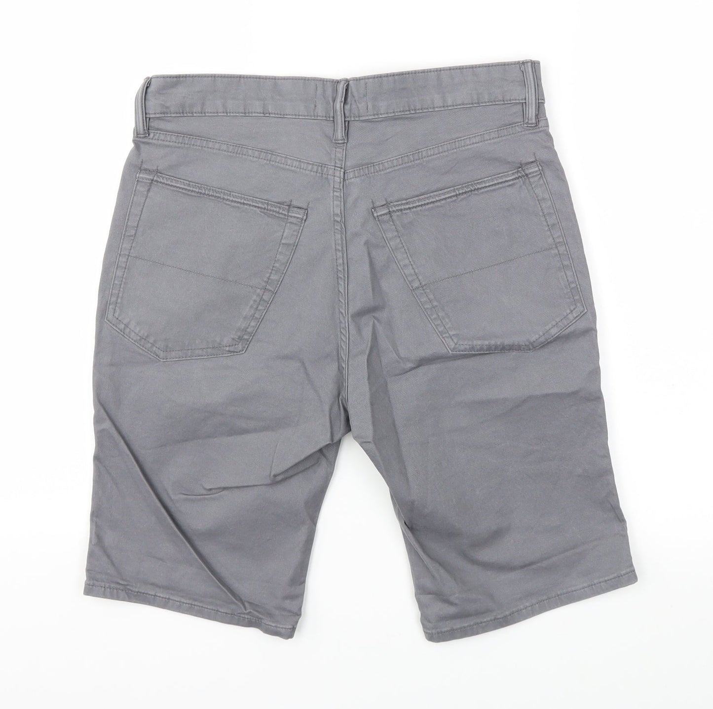 m&s Mens Grey   Capri Trousers Size 30 L20 in