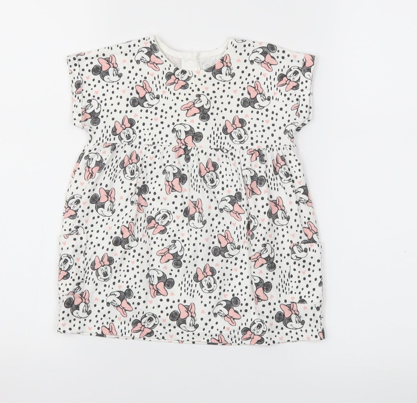 Disney Baby Girls Pink Animal Print  Fit & Flare  Size 6-9 Months