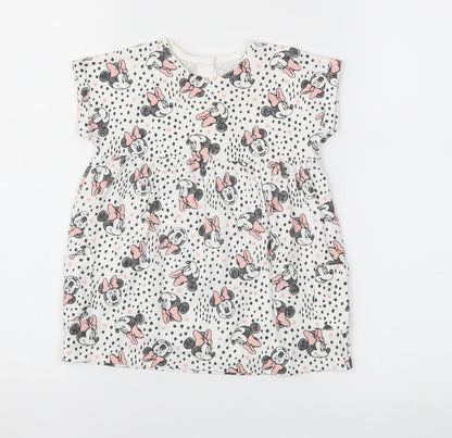 Disney Baby Girls Pink Animal Print  Fit & Flare  Size 6-9 Months