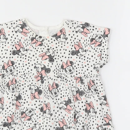 Disney Baby Girls Pink Animal Print  Fit & Flare  Size 6-9 Months