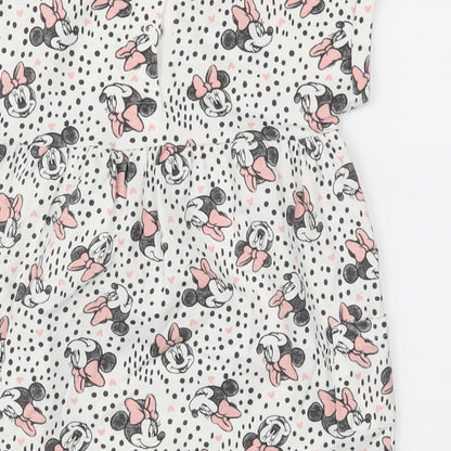 Disney Baby Girls Pink Animal Print  Fit & Flare  Size 6-9 Months