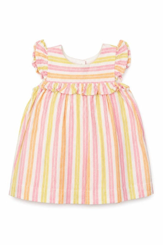 Baby Gap  Girls Multicoloured Striped  Fit & Flare  Size 6-9 Months