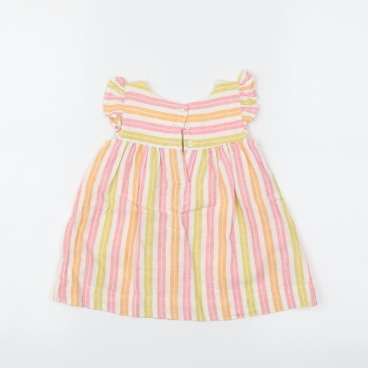 Baby Gap  Girls Multicoloured Striped  Fit & Flare  Size 6-9 Months