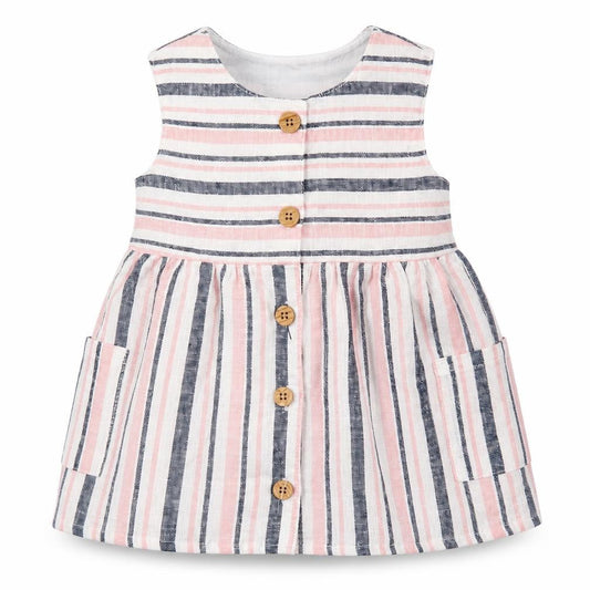Primark Girls Pink Spotted  Fit & Flare  Size 6-9 Months