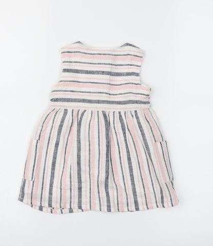 Primark Girls Pink Spotted  Fit & Flare  Size 6-9 Months