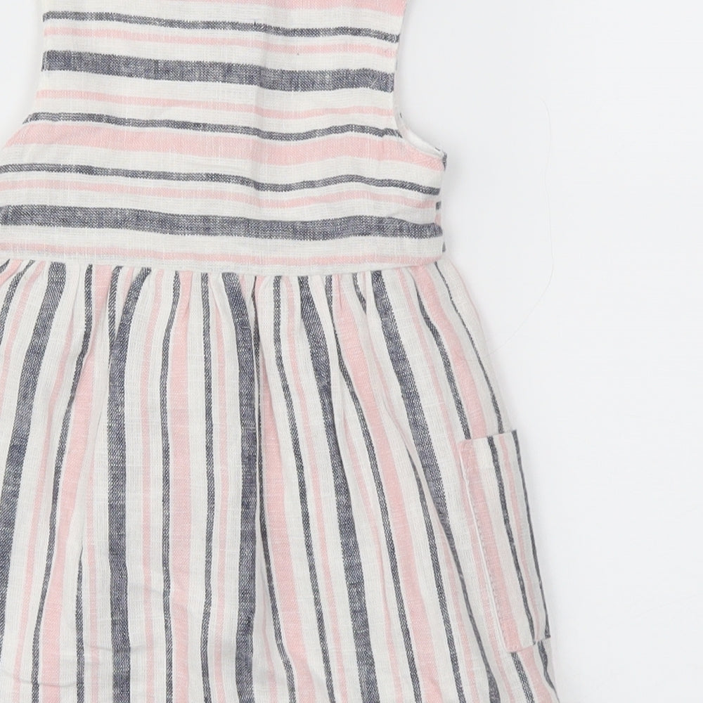 Primark Girls Pink Spotted  Fit & Flare  Size 6-9 Months