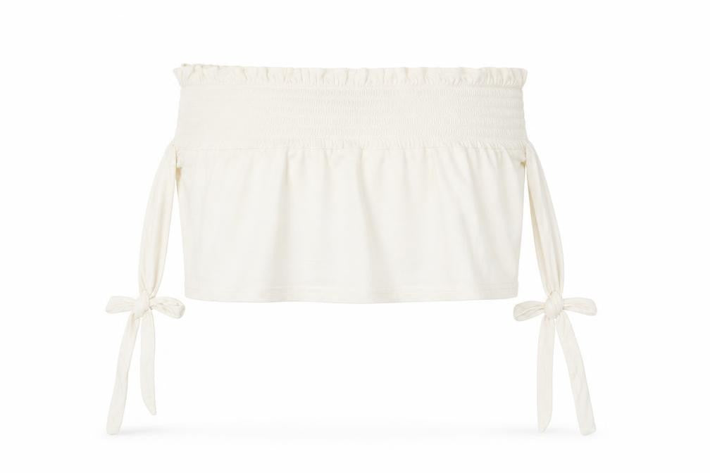 PRETTYLITTLETHING Womens White   Cropped T-Shirt Size 10