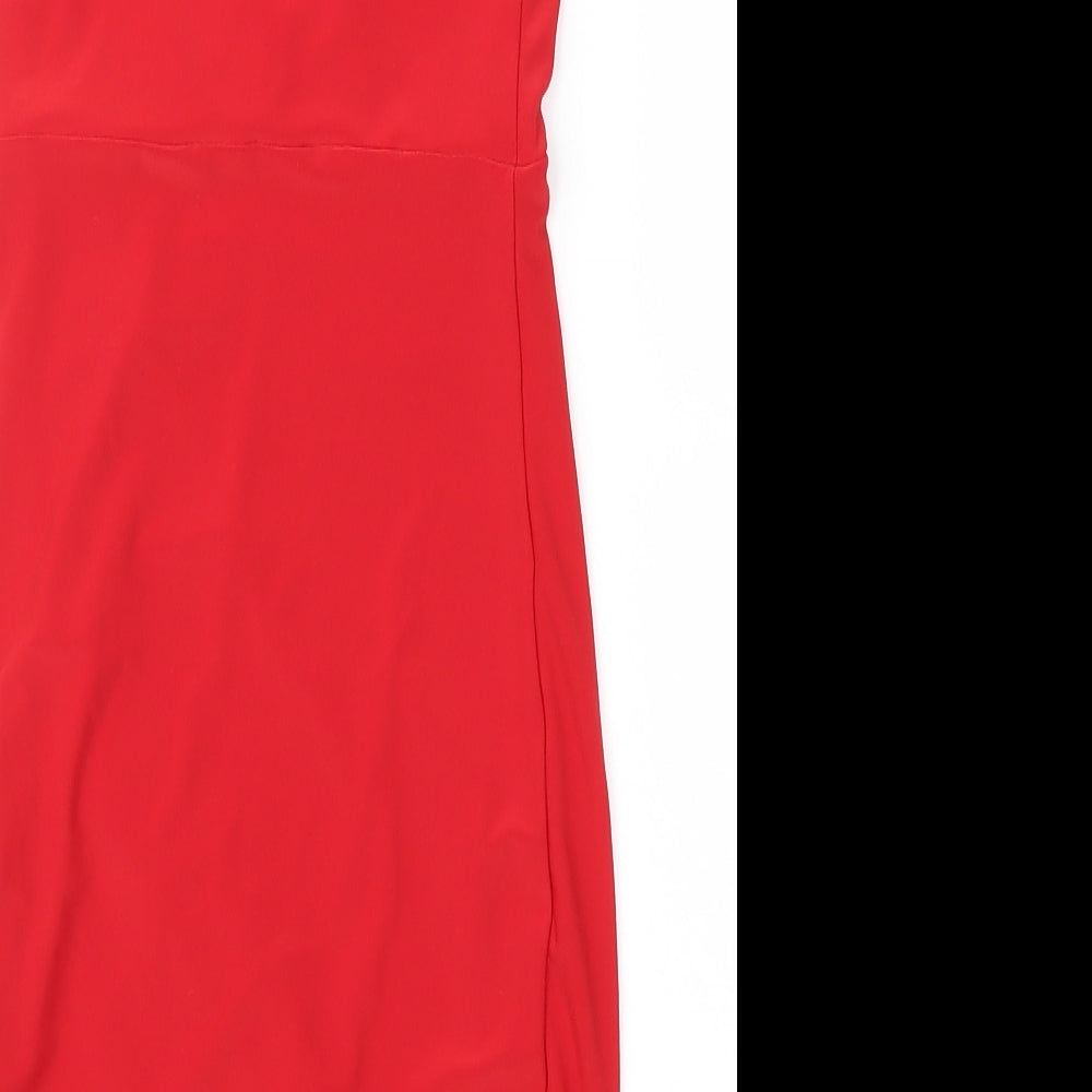 Pretty Little Thing  Womens Red   A-Line  Size 4