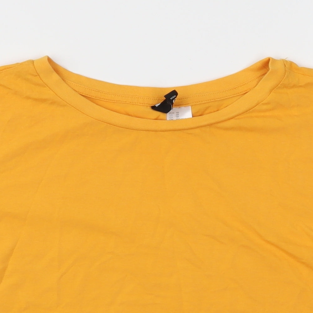 Womens UK Size XS H&M Orange Basic T-Shirt