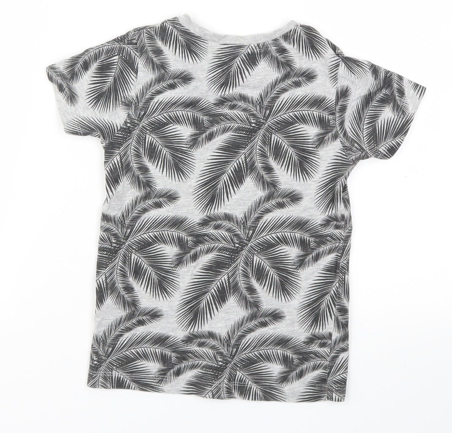 URBN DEPT  Girls Grey Floral  Basic T-Shirt Size 4 Years