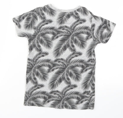 URBN DEPT  Girls Grey Floral  Basic T-Shirt Size 4 Years