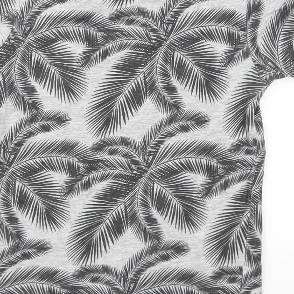 URBN DEPT  Girls Grey Floral  Basic T-Shirt Size 4 Years
