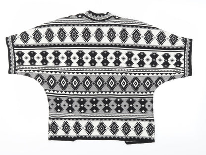 Primark  Womens Black Argyle/Diamond  Jacket Blazer Size S