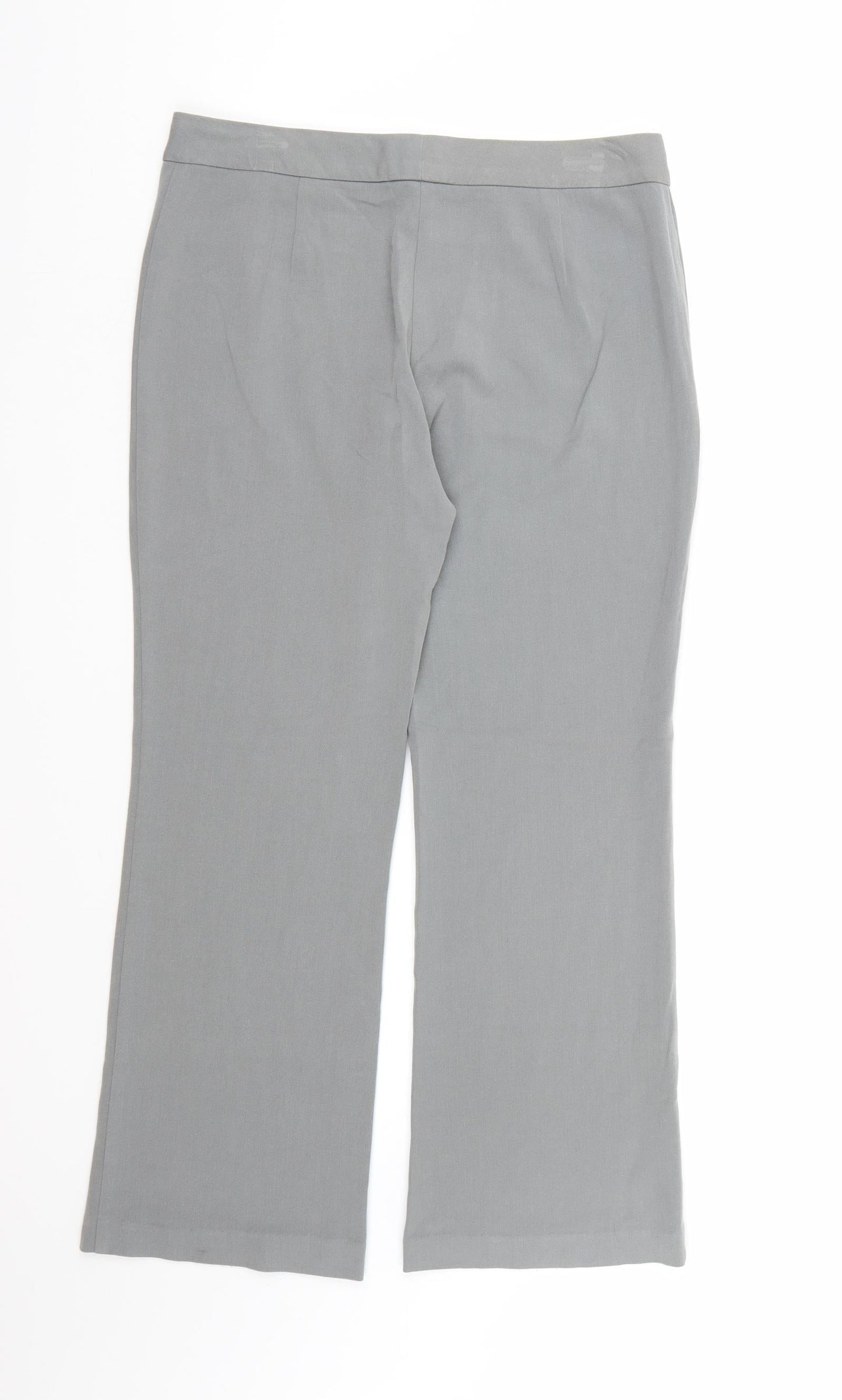 Marks and Spencer Womens Grey  Rayon Dress Pants Trousers Size 10 L25 in