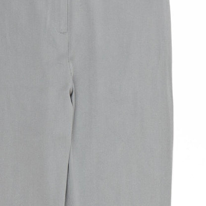 Marks and Spencer Womens Grey  Rayon Dress Pants Trousers Size 10 L25 in